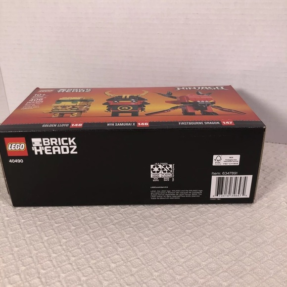 Lego Set #40490 Ninjago 10th Anniversary Brickheadz Golden Lloyd - Picture 7 of 7